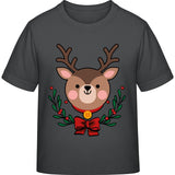Kinder T-Shirt Weihnachten Rentier – Niedliches Kranz-Motiv