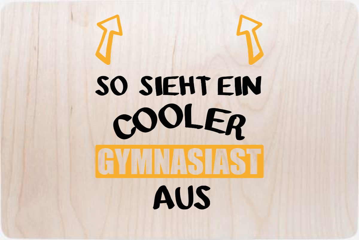 Erinnerungsbox: So sieht ein cooler Gymnasiast aus - Holz