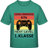 Kinder T-Shirt Einschulung Gamer – Level Complete Kita, Next Level 1. Klasse