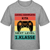 Kinder T-Shirt Einschulung Gamer – Level Complete Kita, Next Level 1. Klasse