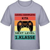 Kinder T-Shirt Einschulung Gamer – Level Complete Kita, Next Level 1. Klasse