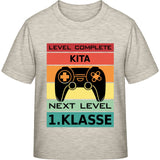 Kinder T-Shirt Einschulung Gamer – Level Complete Kita, Next Level 1. Klasse