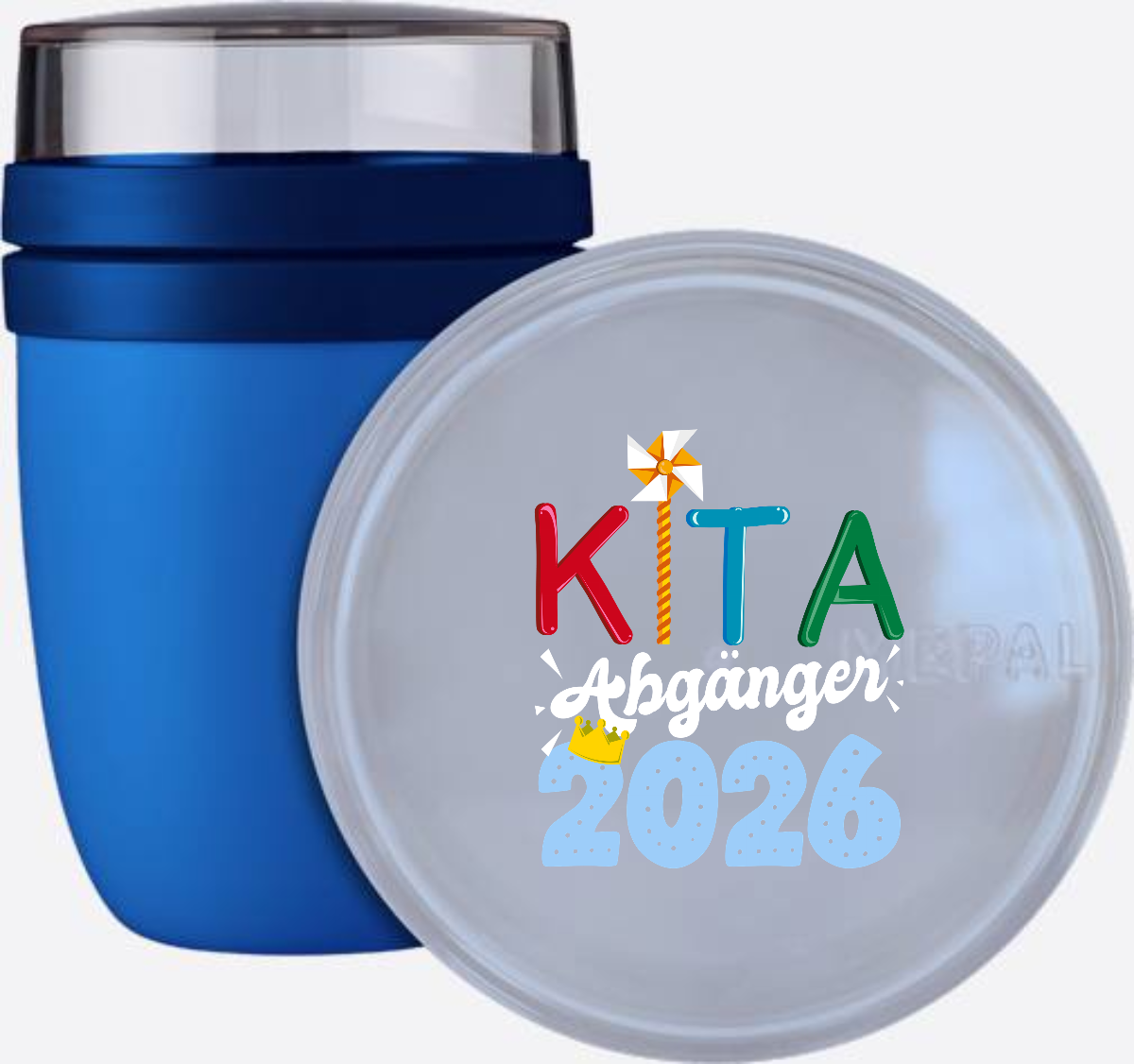 Personalisierte Tasse Kita Abgänger 2026 – Geschenk zur Einschulung - Vivid Blue