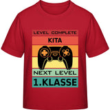 Kinder T-Shirt Einschulung Gamer – Level Complete Kita, Next Level 1. Klasse