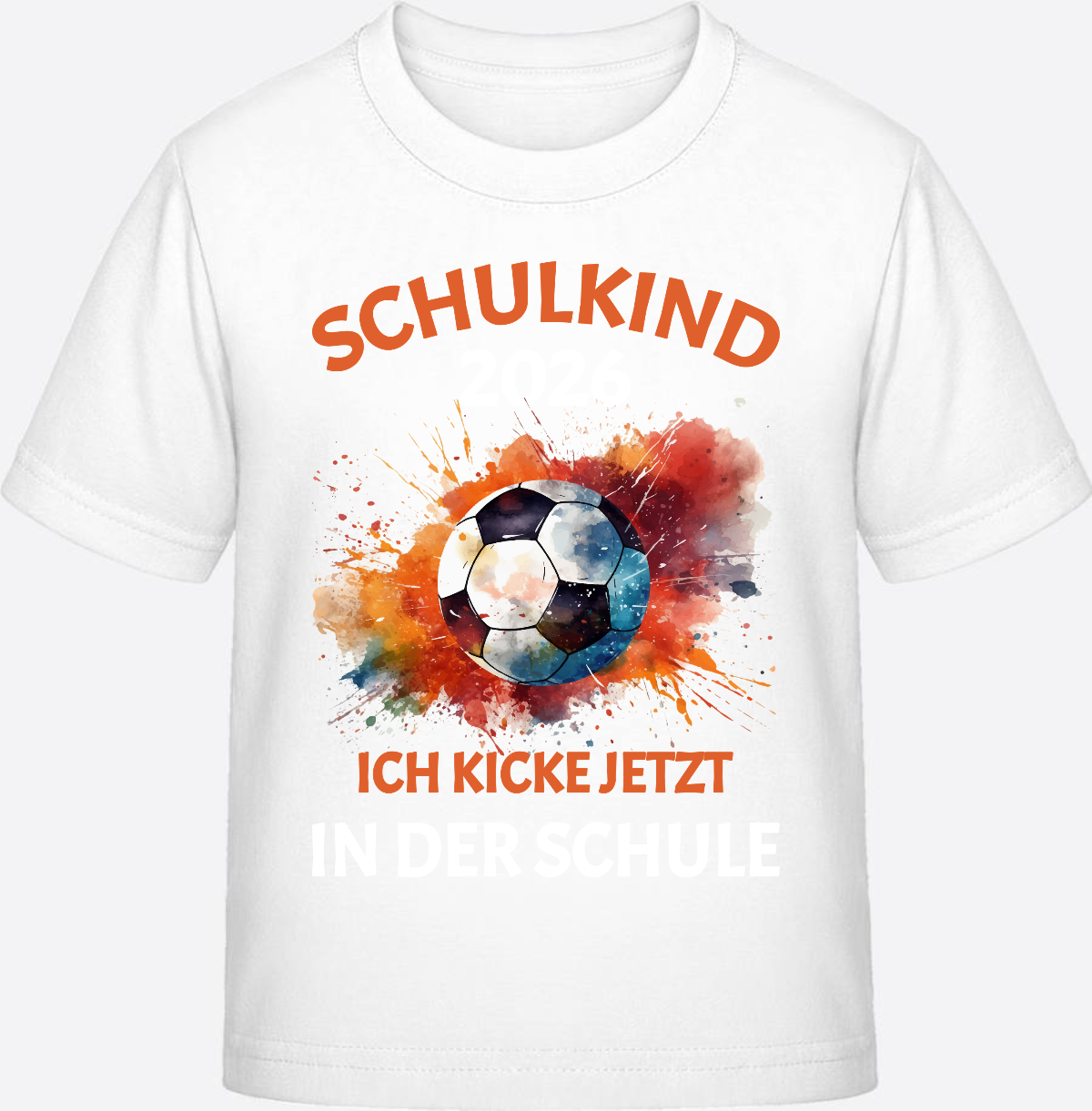 Schulkind 2026 T-Shirt: Ich kicke jetzt in der Schule - White