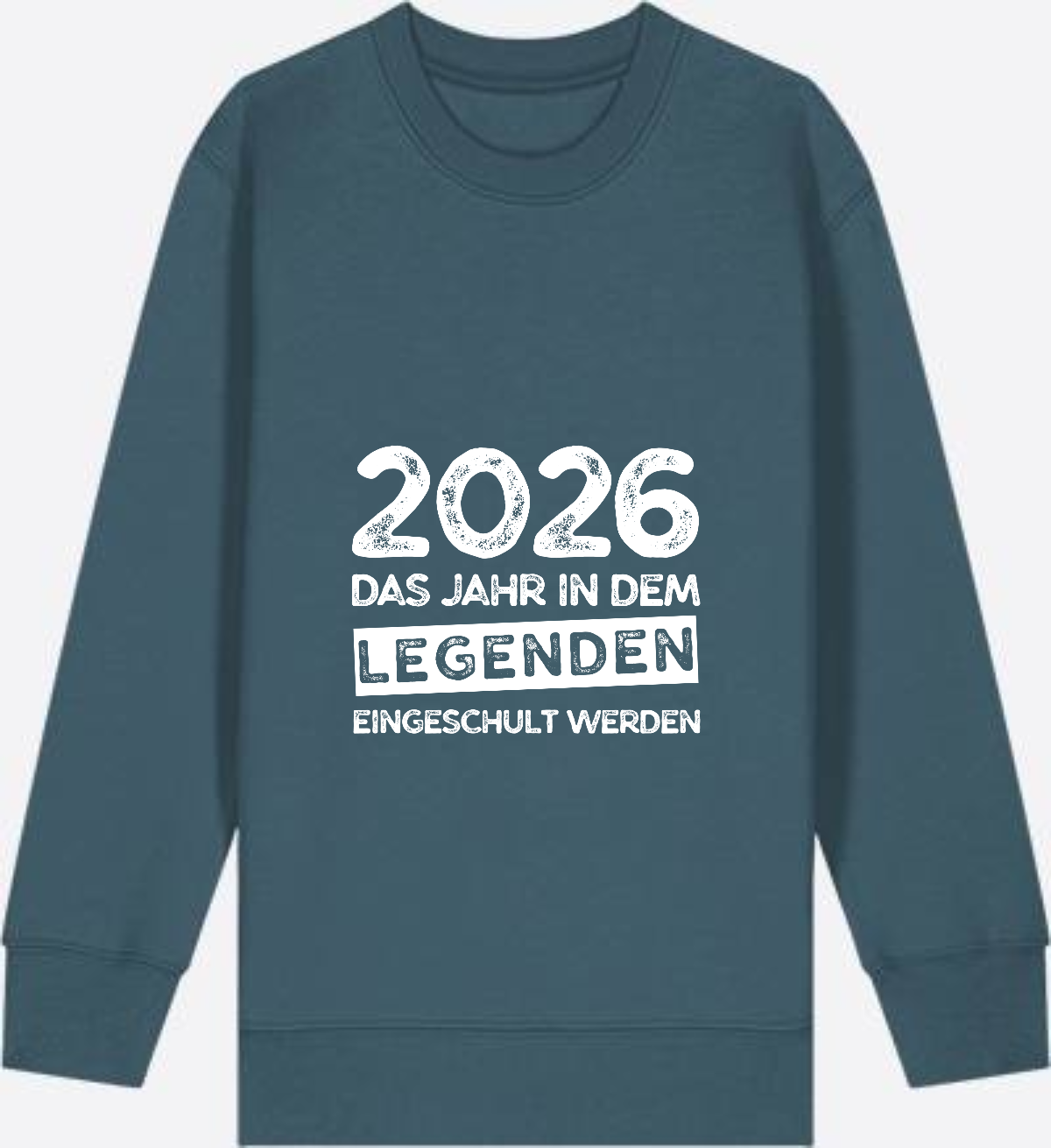 Sweatshirt Einschulung 2026 Legenden – Mit Name personalisiert - Stargazer Herzseite