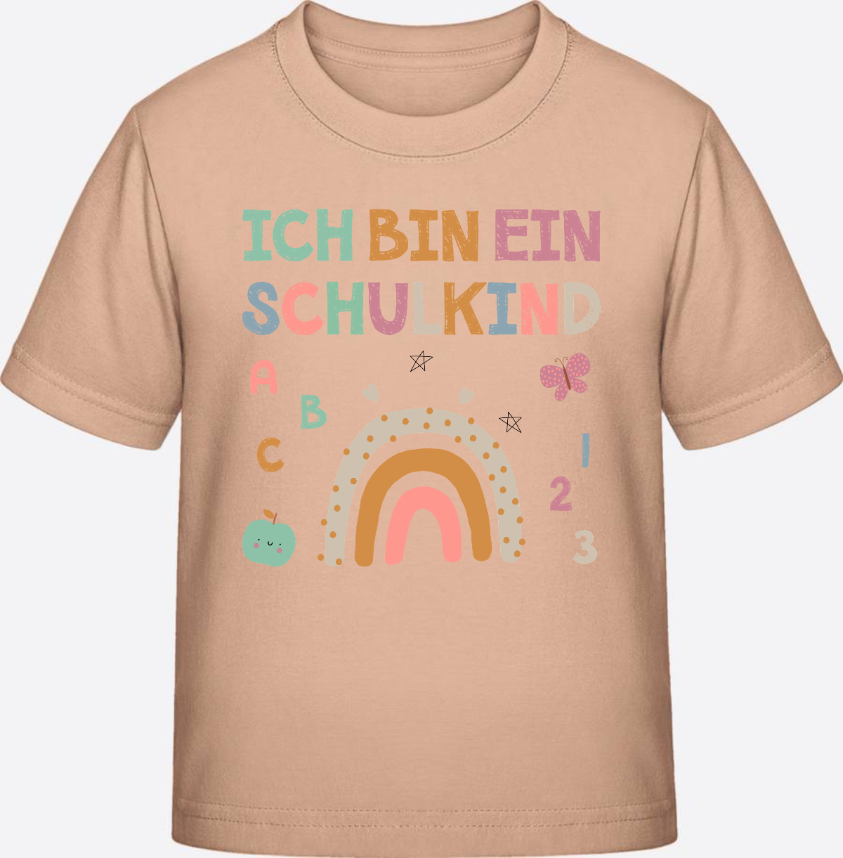 T-Shirt „Ich bin ein Schulkind“ – Geschenk zur Einschulung - Fraiche Peche