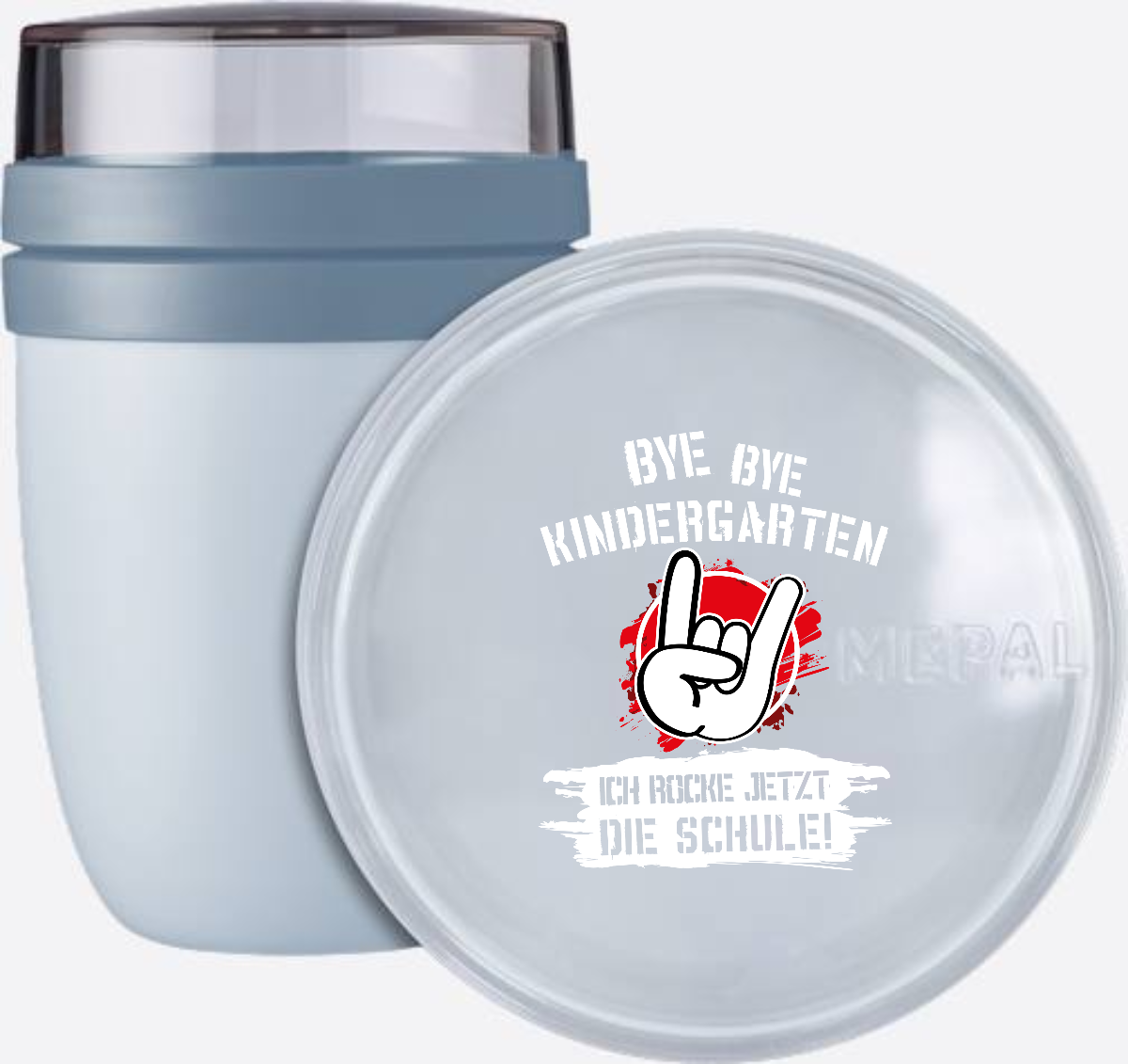 Tasse Einschulung: Bye Bye Kindergarten, ich rocke die Schule! - Nordic Blue
