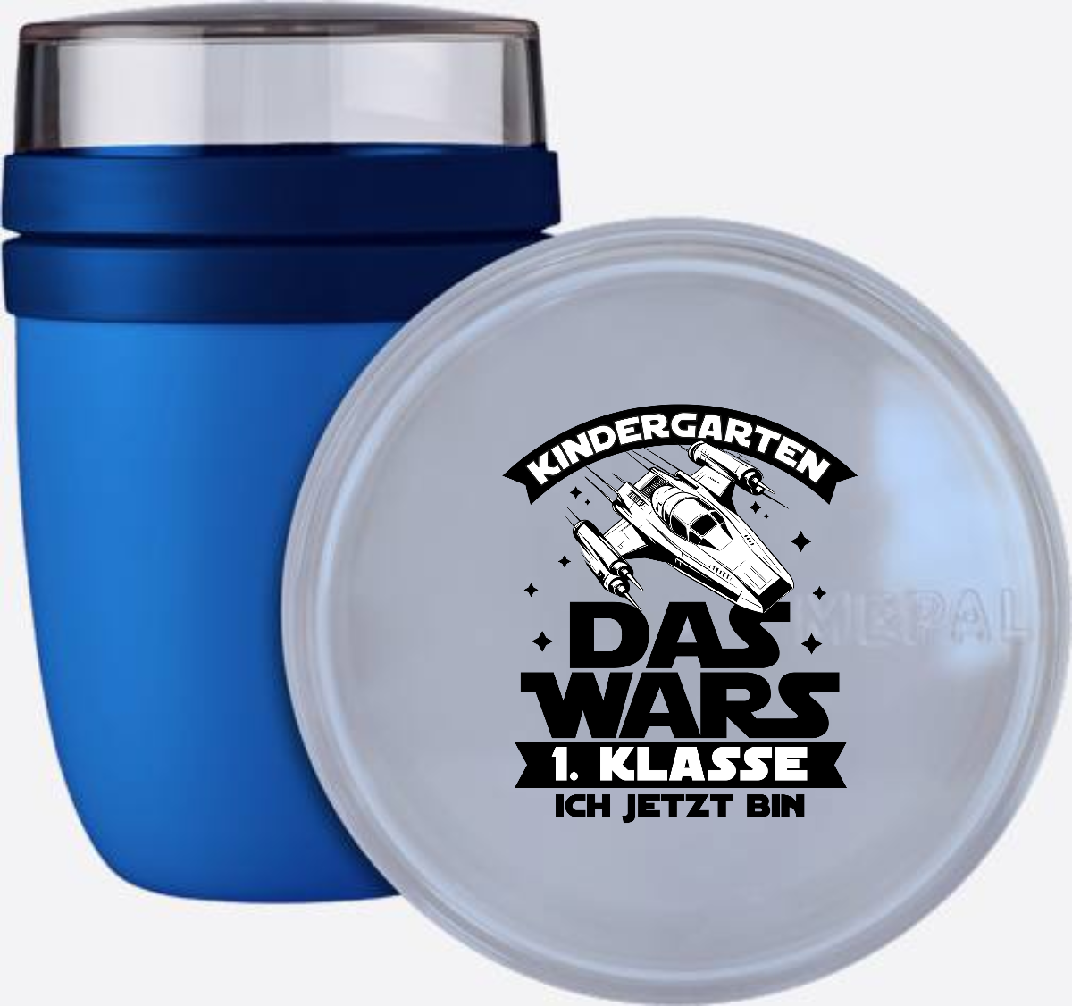 Tasse Einschulung: Kindergarten Das Wars – Personalisiert mit Name - Vivid Blue