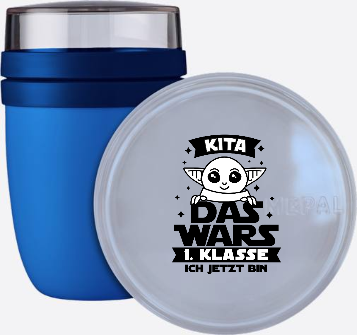 Tasse Einschulung: Kita Das Wars – 1. Klasse personalisiert - Vivid Blue