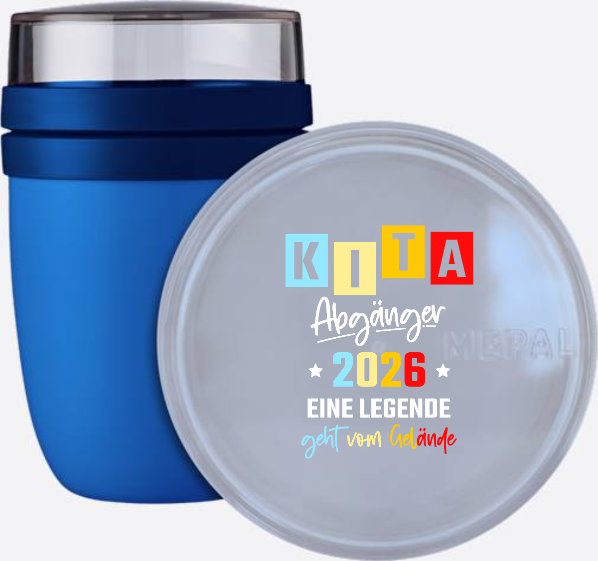 Tasse Kita Abgänger 2026 – Eine Legende verlässt das Gelände - Vivid Blue