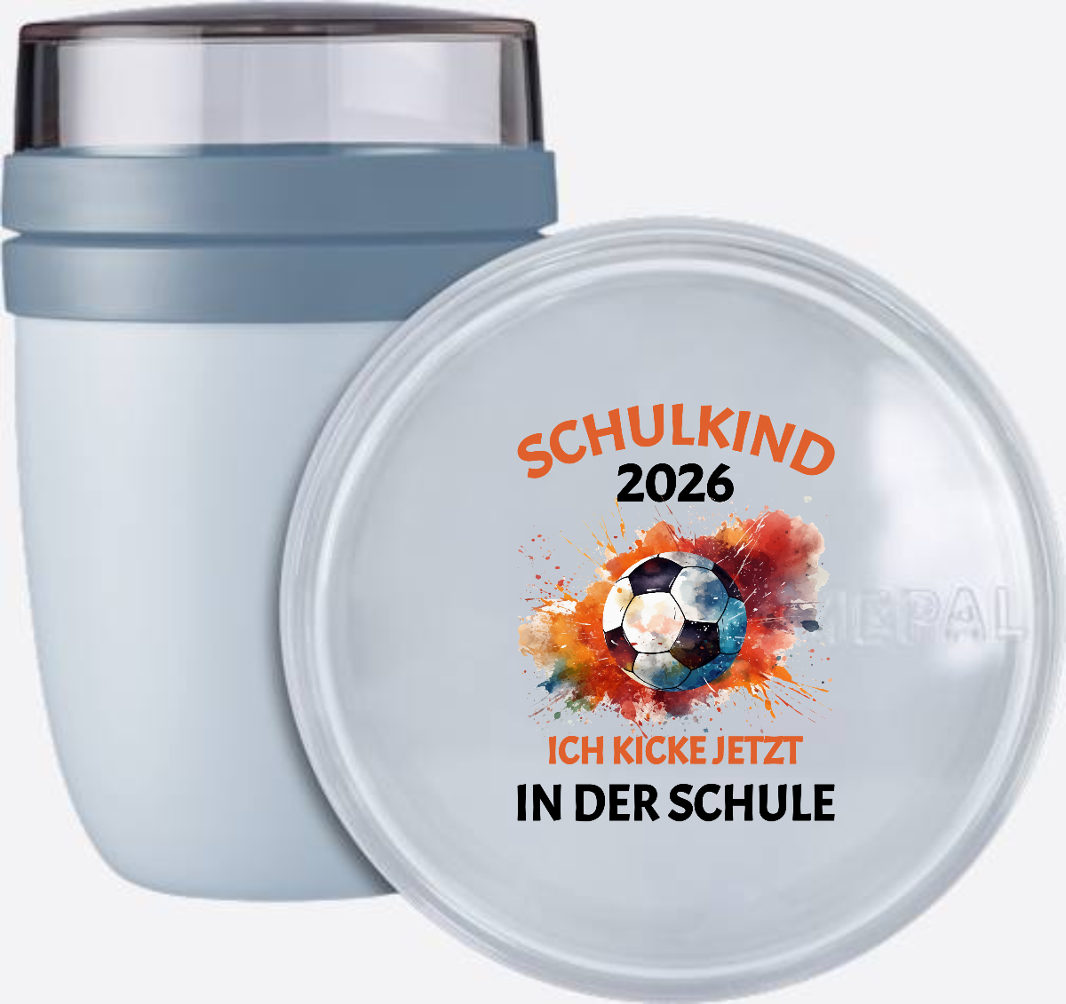 Tasse Schulkind 2026 Fußball - Ich kicke jetzt in der Schule - Nordic Blue
