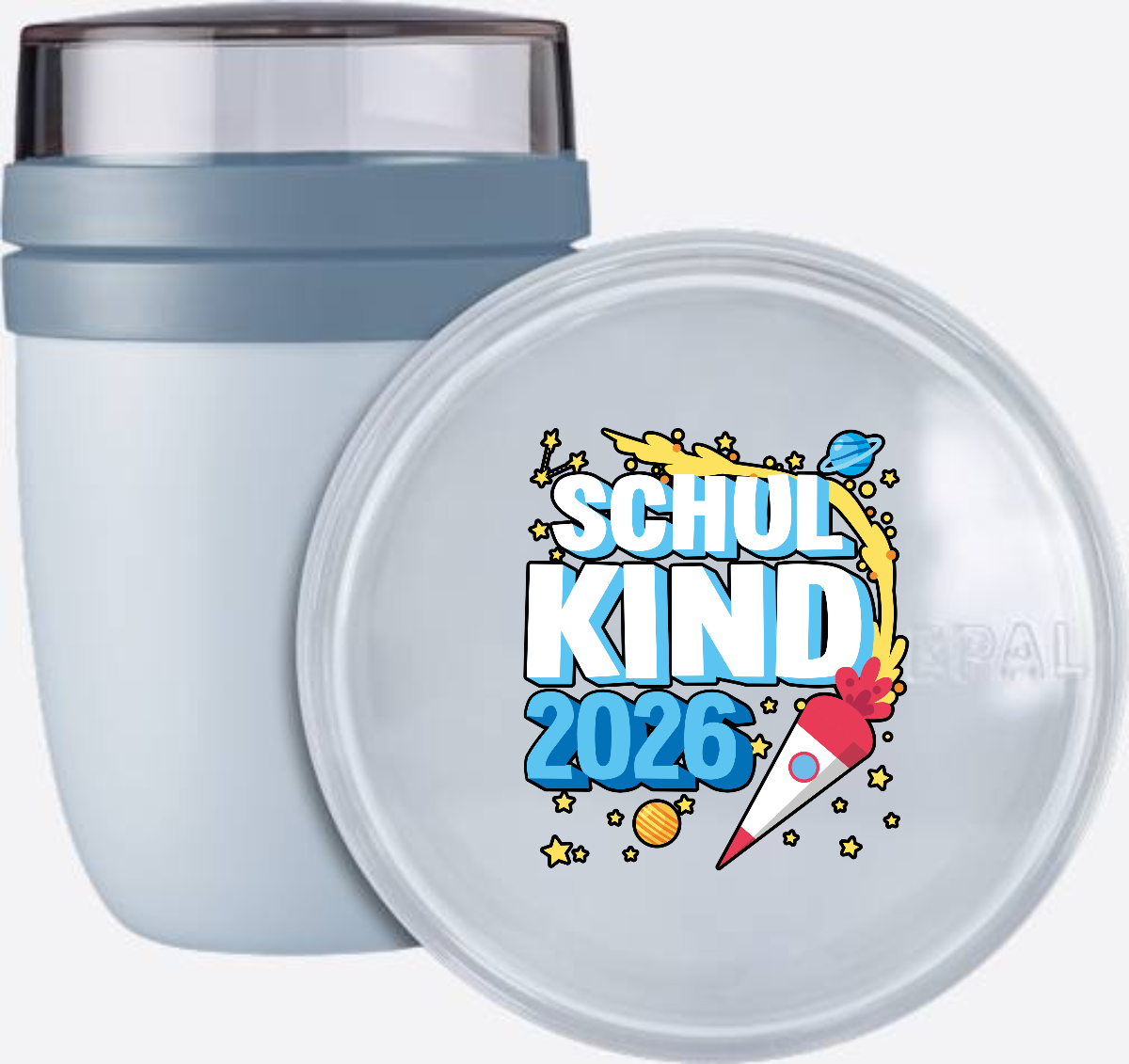Tasse Schulkind 2026 Rakete – Personalisiert mit Name - Nordic Blue