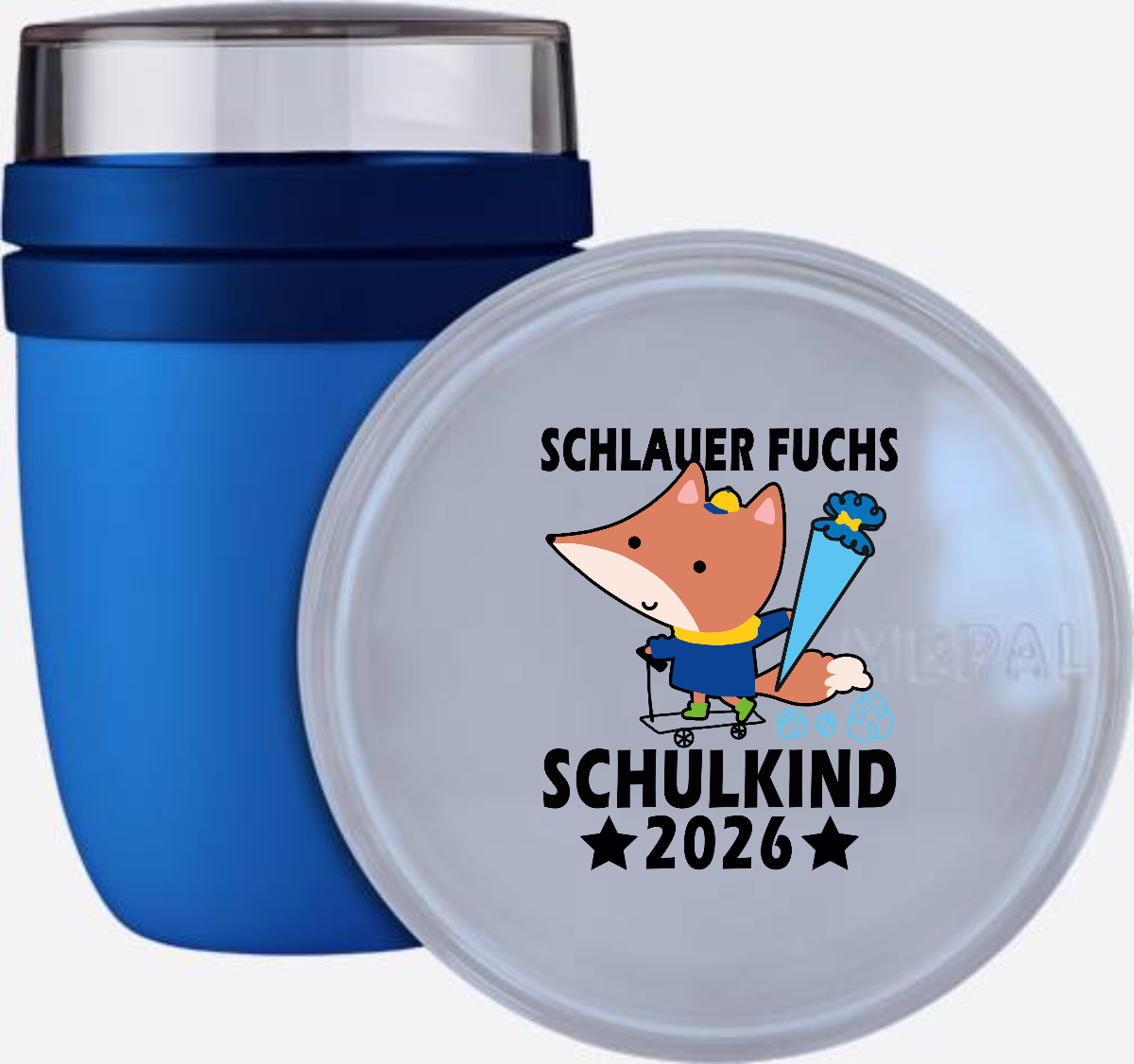 Tasse Schulkind 2026 Schlauer Fuchs – Einschulungsgeschenk - Vivid Blue