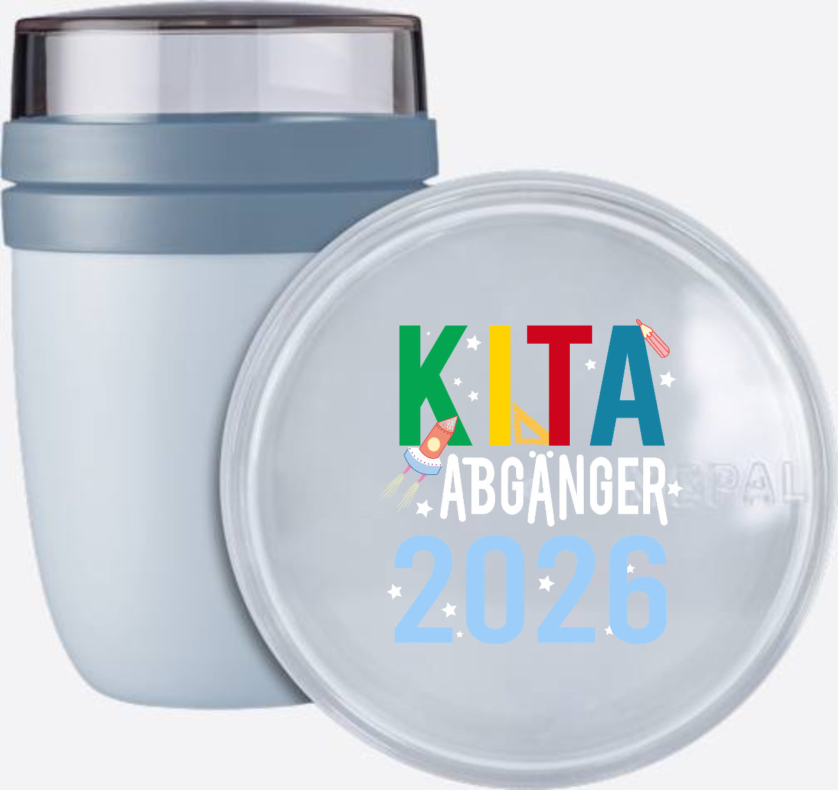 Tasse zur Einschulung: Kita Abgänger 2026 mit Name - Nordic Blue