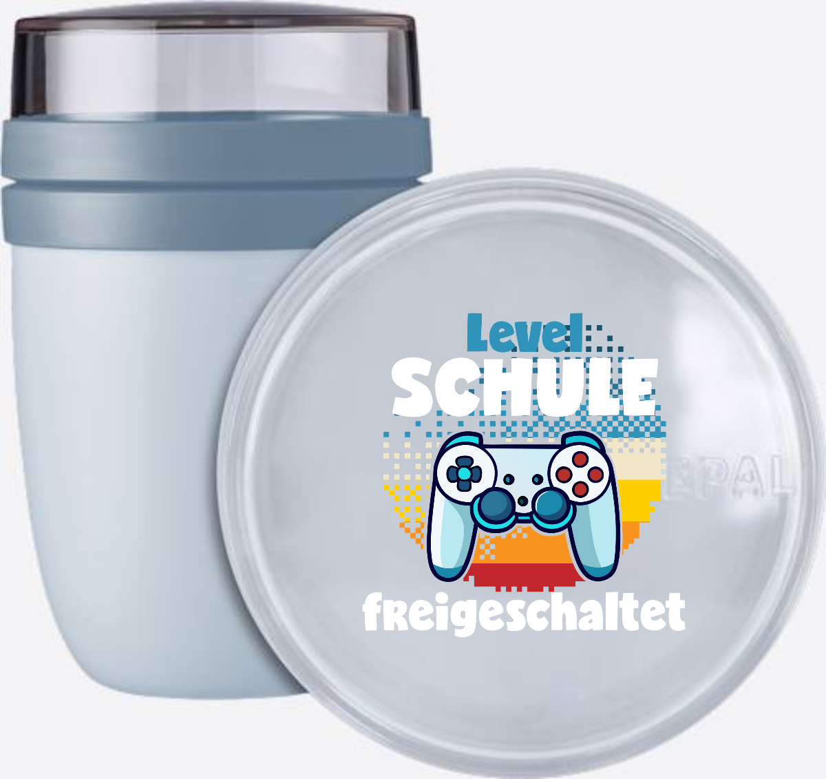 Tasse zur Einschulung – Level Schule freigeschaltet - Nordic Blue