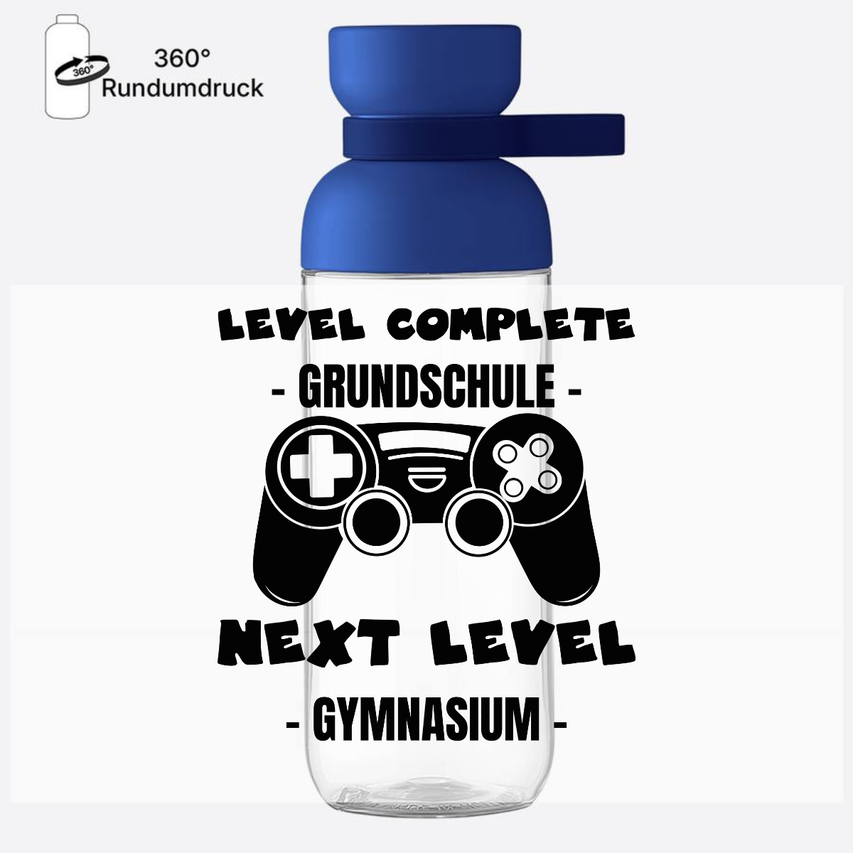 Trinkflasche Next Level Gymnasium – Personalisiert mit Name - Vivid Blue