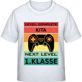 Kinder T-Shirt Einschulung Gamer – Level Complete Kita, Next Level 1. Klasse