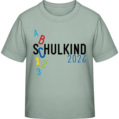 Kinder T-Shirt Einschulung ABC Schulkind 2026 – Schulstart-Geschenk