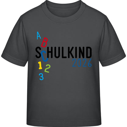 Kinder T-Shirt Einschulung ABC Schulkind 2026 – Schulstart-Geschenk