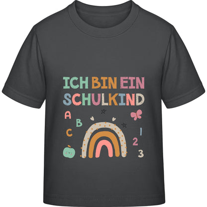 Kinder T-Shirt Einschulung Regenbogen – Ich bin ein Schulkind