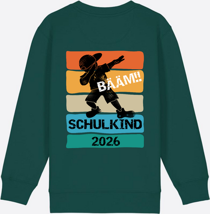 Bääm! Schulkind 2026 Sweatshirt zur Einschulung - Glazed Green