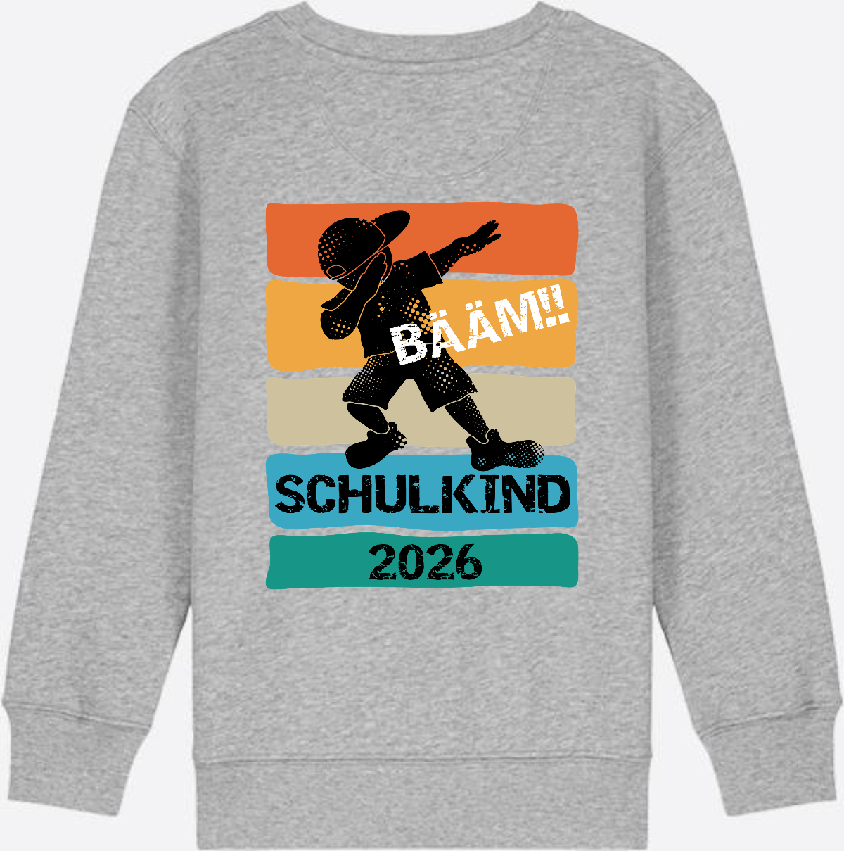 Bääm! Schulkind 2026 Sweatshirt zur Einschulung - Heather Grey