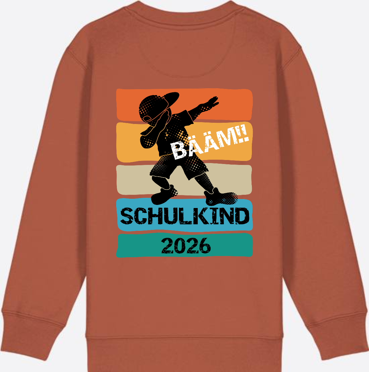 Bääm! Schulkind 2026 Sweatshirt zur Einschulung - Heritage Brown