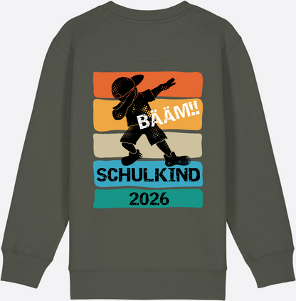 Bääm! Schulkind 2026 Sweatshirt zur Einschulung - Khaki