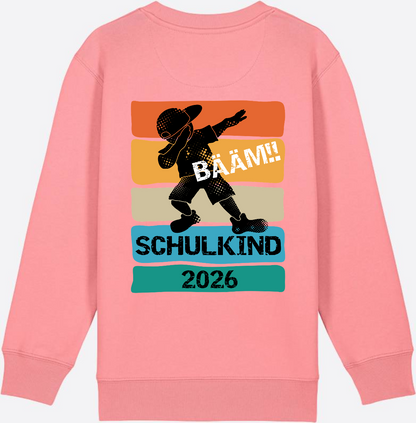 Bääm! Schulkind 2026 Sweatshirt zur Einschulung - Pink Joy