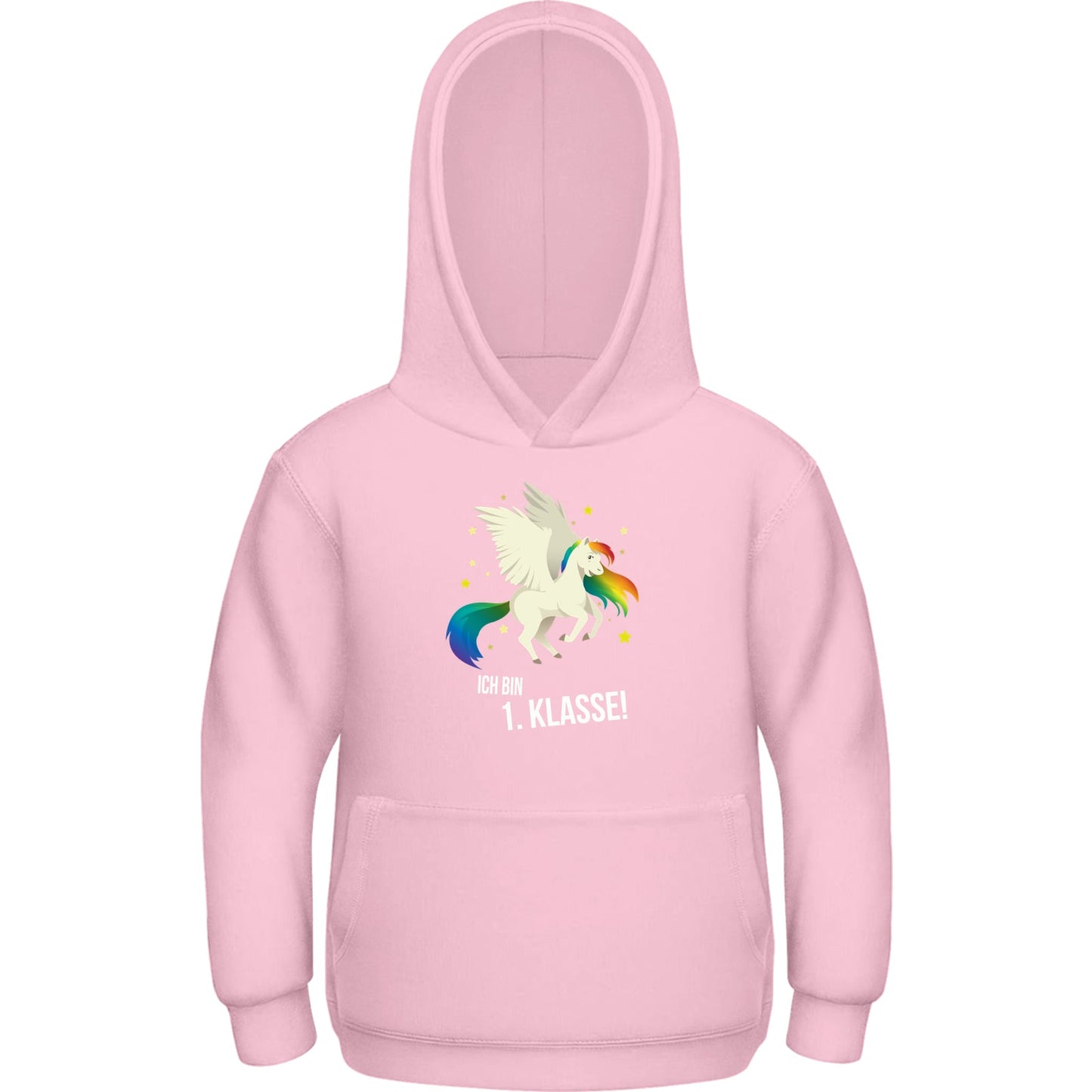Kinder Hoodie Einschulung Einhorn – Ich bin 1. Klasse!