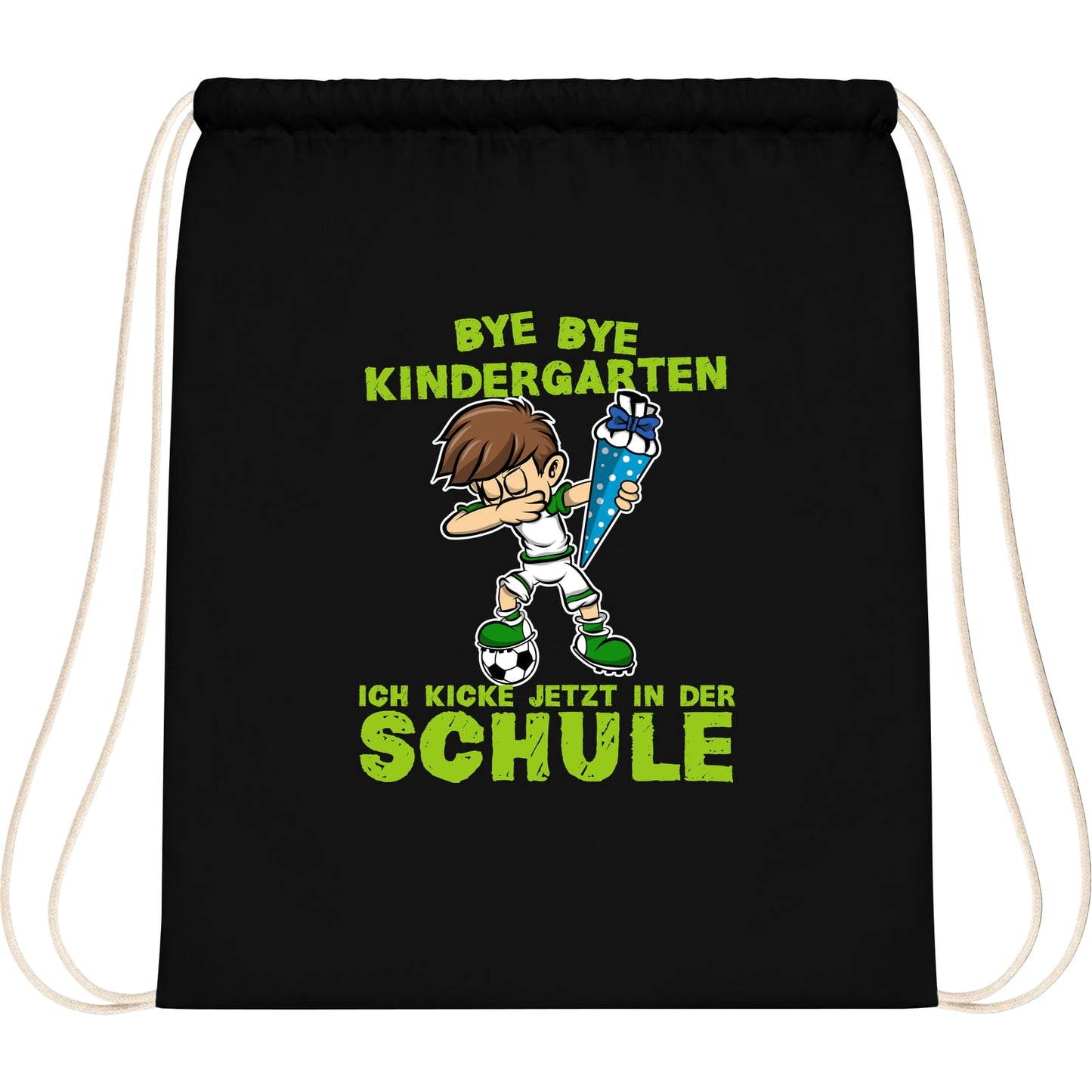 Turnbeutel Einschulung Fußball Junge – Bye Bye Kindergarten