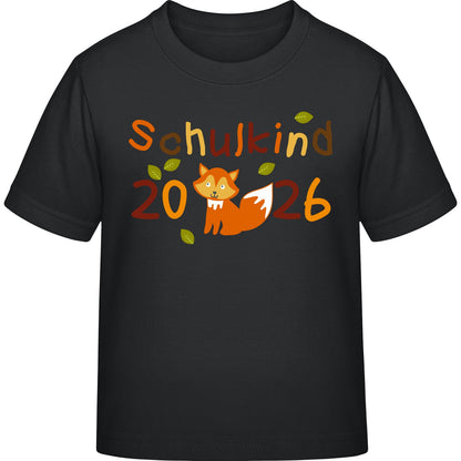 Kinder T-Shirt Einschulung Fuchs – Schulkind 2026