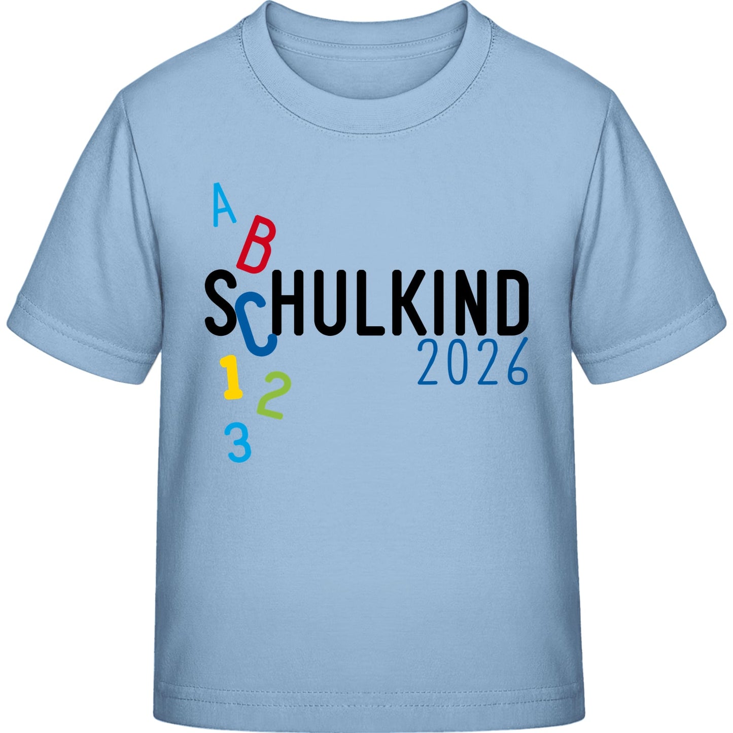 Kinder T-Shirt Einschulung ABC Schulkind 2026 – Schulstart-Geschenk