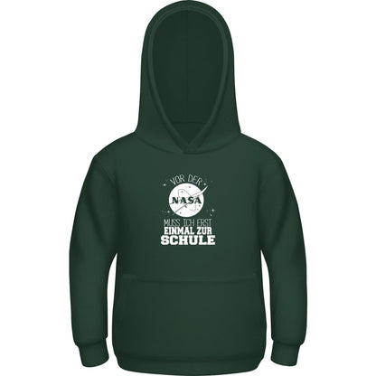 Kinder Hoodie Einschulung NASA Weltraum – Vor der NASA erst zur Schule