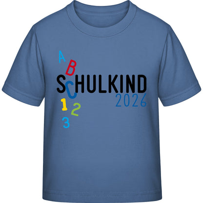 Kinder T-Shirt Einschulung ABC Schulkind 2026 – Schulstart-Geschenk