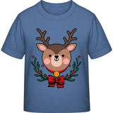 Kinder T-Shirt Weihnachten Rentier – Niedliches Kranz-Motiv