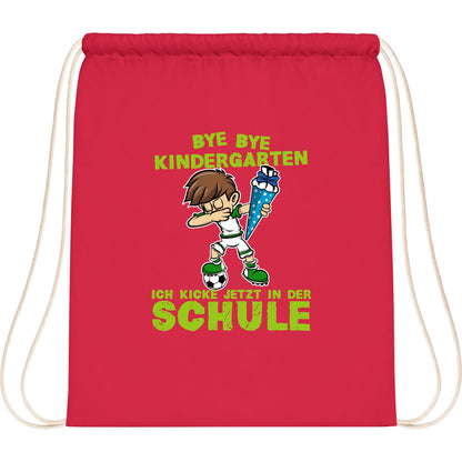 Turnbeutel Einschulung Fußball Junge – Bye Bye Kindergarten
