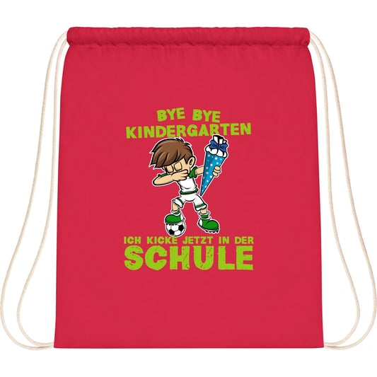 Turnbeutel Einschulung Fußball Junge – Bye Bye Kindergarten