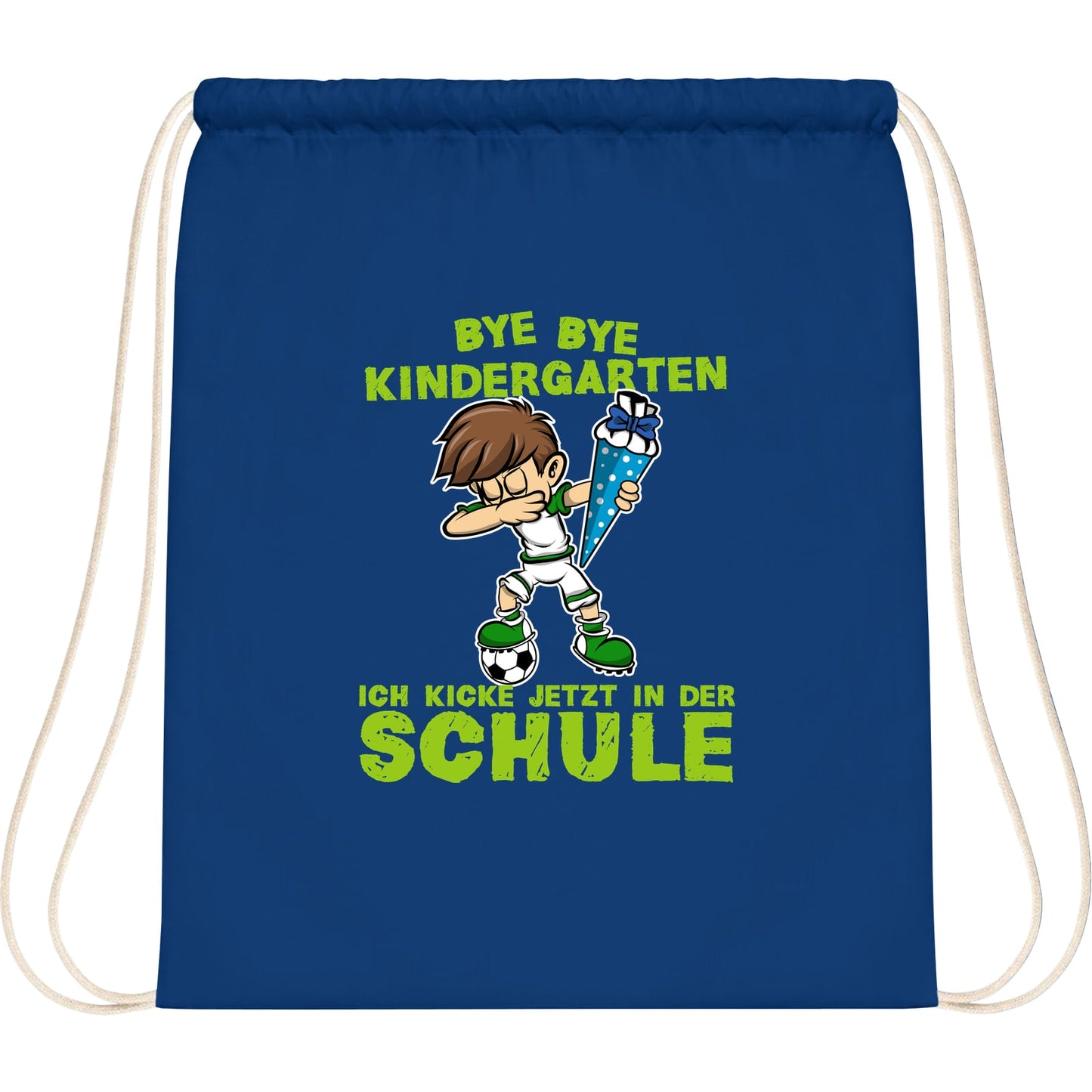 Turnbeutel Einschulung Fußball Junge – Bye Bye Kindergarten