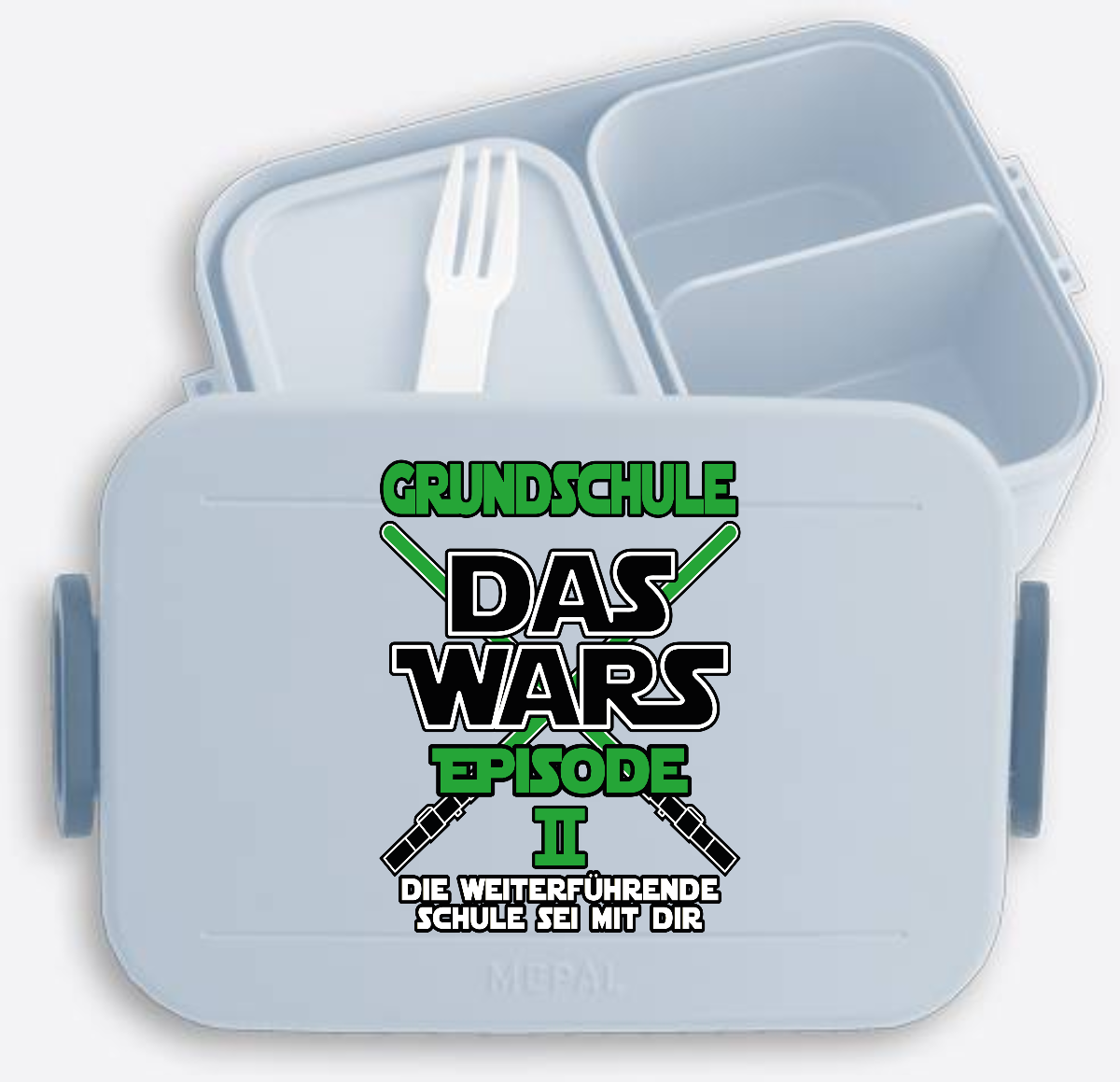 Brotdose Das Wars Episode 2: Weiterführende Schule mit Name - Nordic Blue