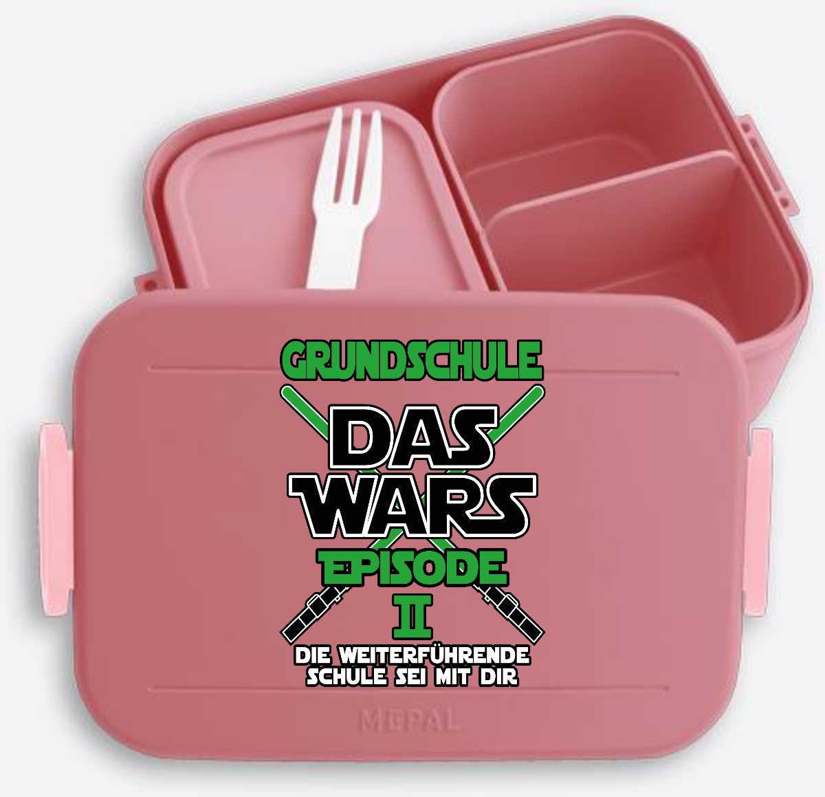 Brotdose Das Wars Episode 2: Weiterführende Schule mit Name - Vivid Mauve