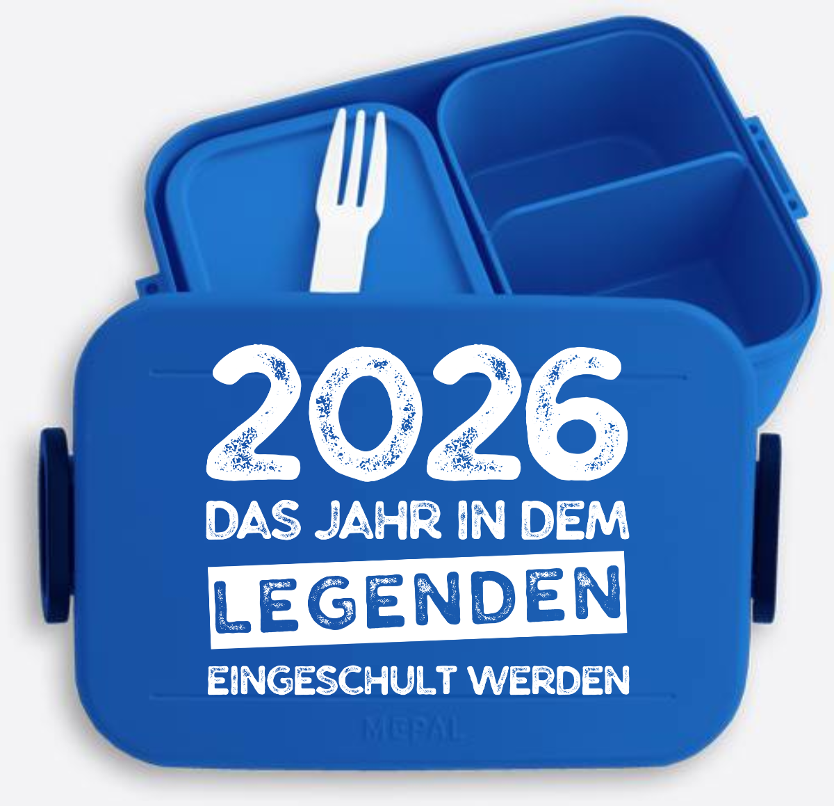 Brotdose Einschulung 2026: Legenden werden eingeschult - Vivid Blue