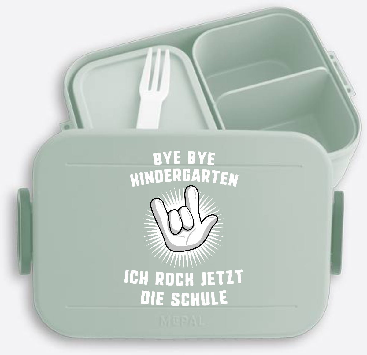 Brotdose Einschulung – Bye Bye Kindergarten Ich rock die Schule - Nordic Sage