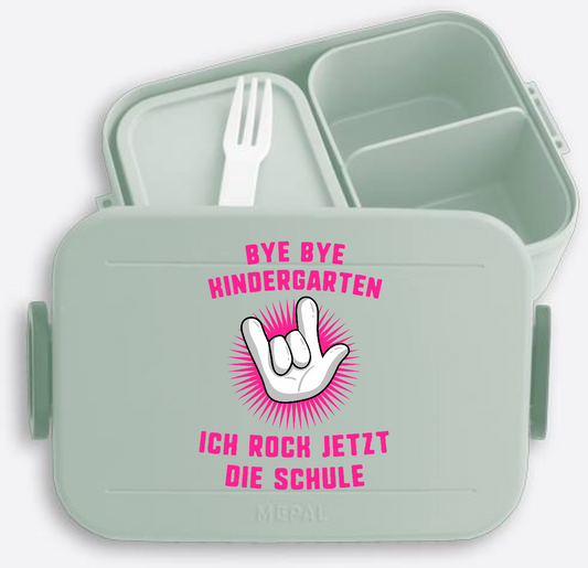 Brotdose Einschulung: Ich rock jetzt die Schule – Fuchsia - Nordic Sage