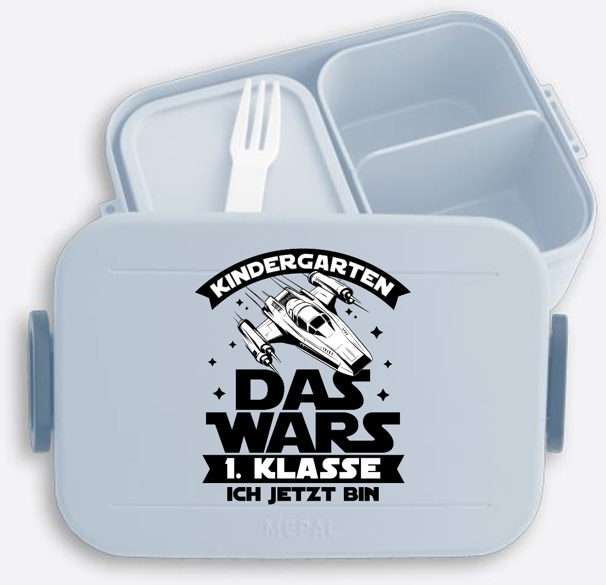 Brotdose Einschulung: Kindergarten Das Wars – Mit Name - Nordic Blue