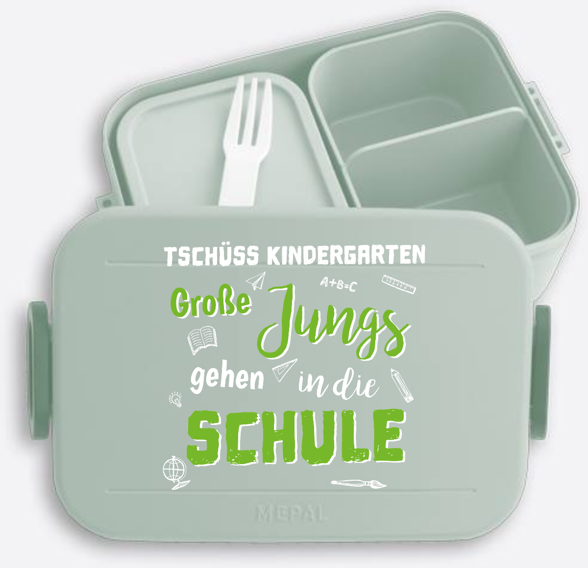 Brotdose Einschulung: Tschüss Kindergarten, Große Jungs - Nordic Sage