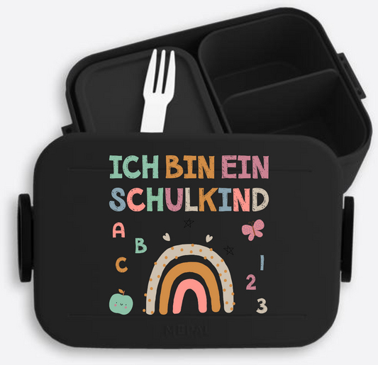 Brotdose 'Ich bin ein Schulkind' – Geschenk zur Einschulung - Nordic Black