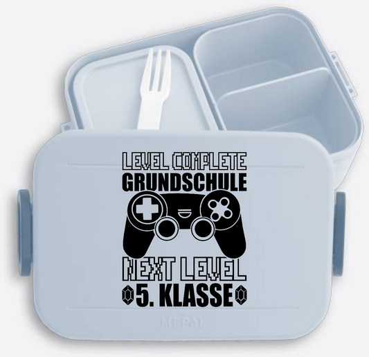 Brotdose Next Level 5. Klasse – Personalisiert mit Name - Nordic Blue