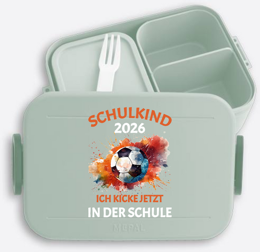 Brotdose Schulkind 2026 – Ich kicke jetzt in der Schule - Nordic Sage